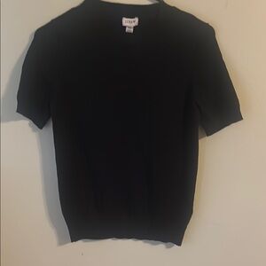 J.Crew Classic Black Knit Top